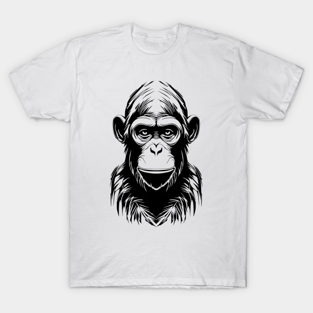 Chimpanzee T-Shirt by rheyes